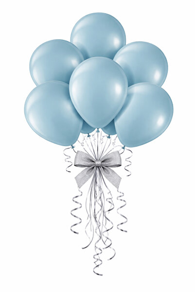 BeySüS Fırtına Mavisi Retro Balon 12 İnç 10 Lu