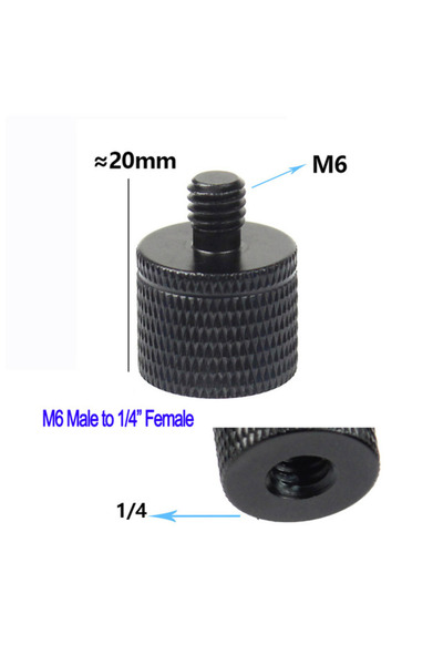 Choice30 محول برغي من M6 إلى 1/4 أنثى (1/4 إلى 1/4 3/8 بوصة) M4 M5 M6 M8 M10 ...