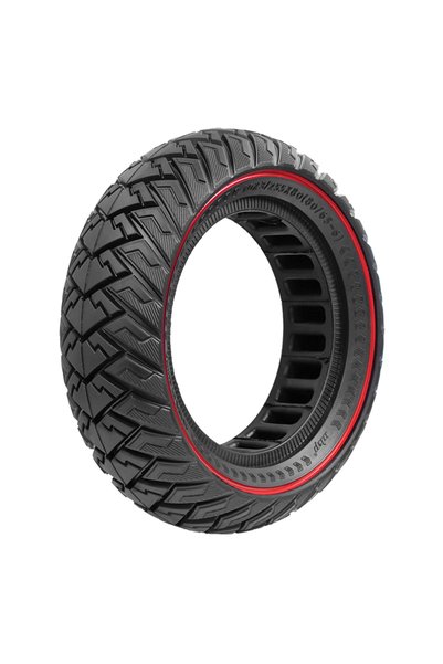 Choice red black 10 Inch 255x80(80/65-6) Off-Road Solid Tire 10x3.0 Tyre For ...