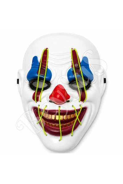 BeySüS Halloween Maske Işıklı Palyaço