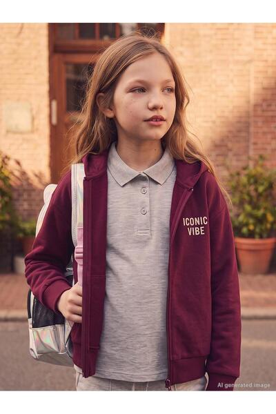 Civil Girls Tricou pentru fete 6-9 ani gri