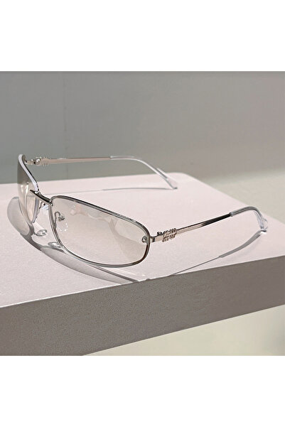 Choice3 as picture shows silvery coating KAMMPT Rimless Sunglasses Women 2025...