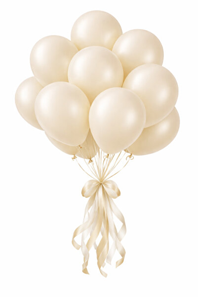 BeySüS 10 Adet Deniz Kumu Retro Ten Rengi Pastel Mat Balon 12inç