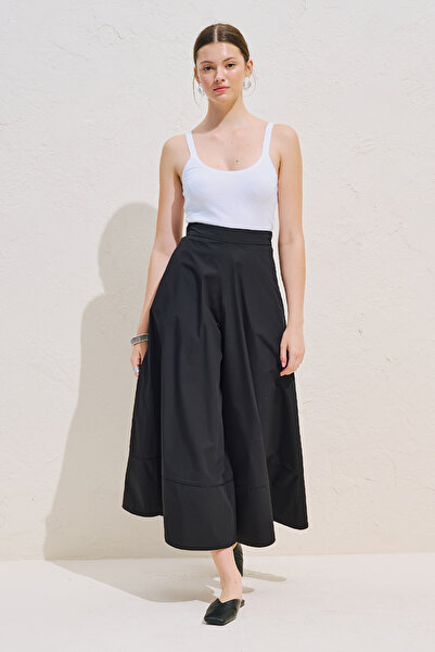 Manuka Skirt Formed Striped Pants Black