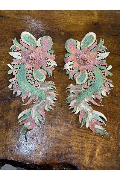 Gönülden Tasarım 31x14 cm Double Embroidery Wing Set - Armadık Accessory