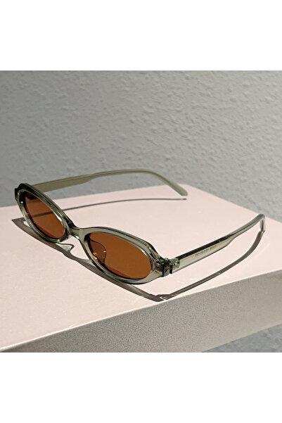 Choice without case dark green-brown KAMMPT Vintage Oval Sunglasses New Fashi...
