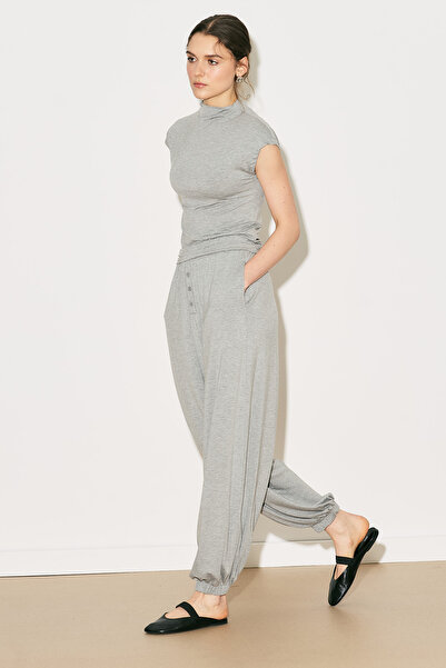 Manuka Easy Shalwar Comfortable Pants Gray Melange