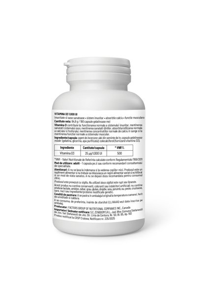 Preferred Nutrition Vitamin D3 1.000 IU