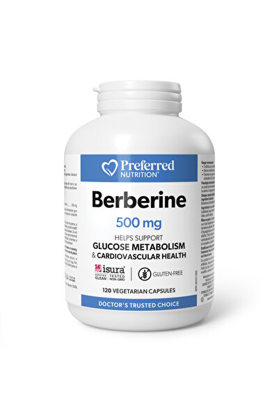 Preferred Nutrition Βερβερίνη 500 mg - 120 κάψουλες - για την υποστήριξη της ...