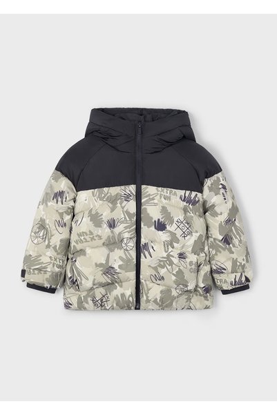 MAYORAL Boy's Hooded Padded Coat 4417 Gray