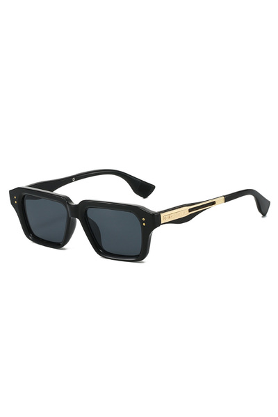 Choice4 Black Gray Cool Small Square Sunglasses Men Women Artist Vintage Ins ...