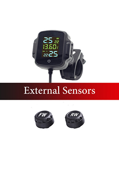 Choice Portable Motorbike TPMS With QC 3.0 Fast Charging USB Output Motorcycl...