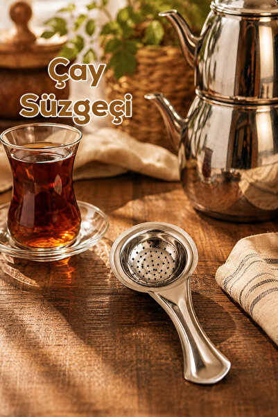 Porsima Paslanmaz Çelik Çay Süzgeci - 12cm