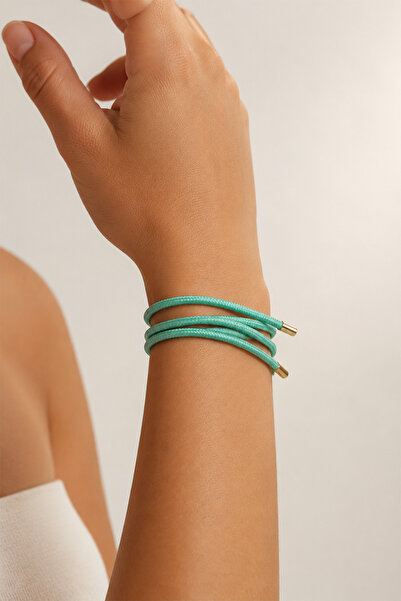 Modex Green Magnet Wrapped Rope Bracelet Necklace Anklet (50cm)