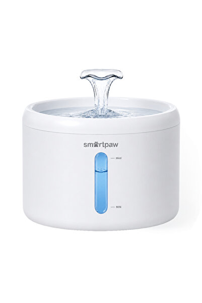 SMARTPAW Aqua Core 2.5 lt Kedi Su Pınarı Çift Akış Modlu Sessiz Çalışma (Dist...