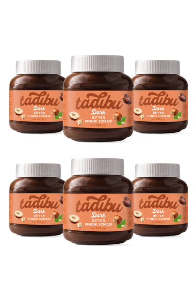 Abdurrahman Tatlıcı Tadıbu Bitter Kakaolu Fındık Ezmesi 330 Gr X 6 Adet