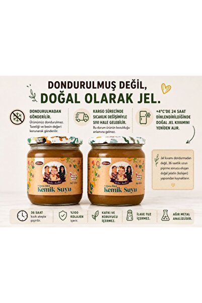 ÜRETEN ANNELER DANA İLİKLİ KEMİK SUYU 2X425ML (AĞIR METAL ANALİZLİ )