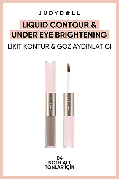 JUDYDOLL Liquid Contour & Under Eye Brightening Duo 04 | Kontür ve Göz Altı A...