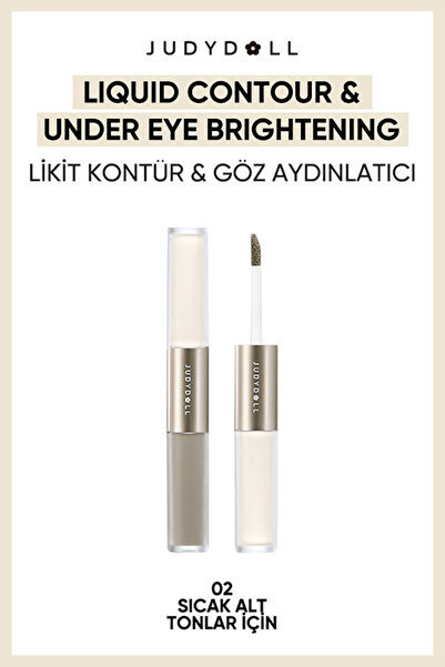 JUDYDOLL Liquid Contour & Under Eye Brightening Duo 02 | Kontür ve Göz Altı A...