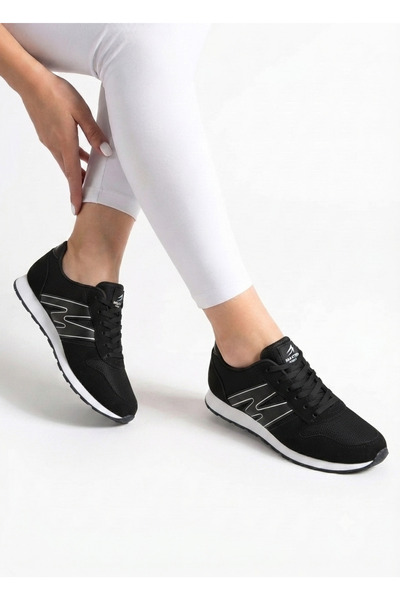 WEBORN Unisex Black White Lace-Up Mesh Breathable Comfortable Sole Children's...