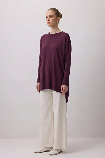 Nuss triko tunik vişne k116