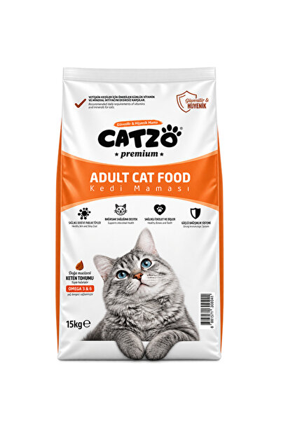 Tavuklu Yetişkin Kedi Maması 15 kg – Taurin, Vitamin ve Mineral Destekli