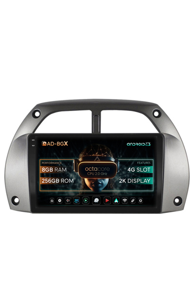 AutoDrop Navigatie Toyota RAV4 (2001-2006), Android 13, X-Octa/8GB RAM + 256G...