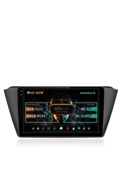 AutoDrop Navigatie Skoda Fabia (2015+),Android 13,V-Octa/4GB RAM+64GB ROM,9.5"