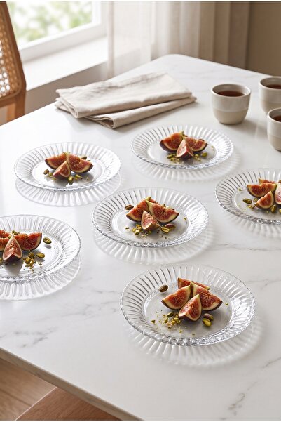 Paşabahçe 6-Piece Frezya Dessert Plate