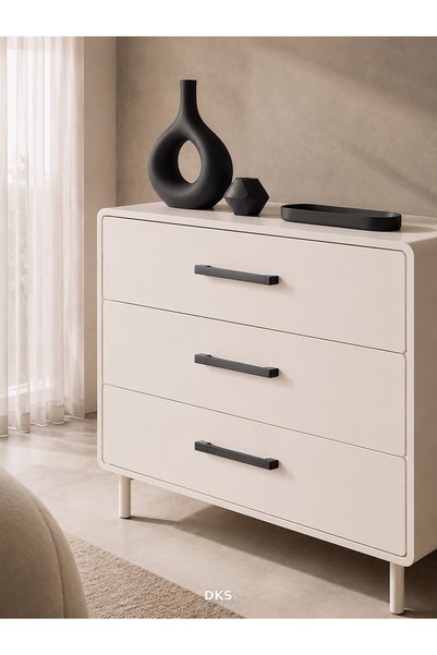 DKSDİZAYN Nergis 160-192mm Matte Anthracite Handle 1St Class Metal Luxury Modern Kitchen Cabinet Drawer Handle Four Hole