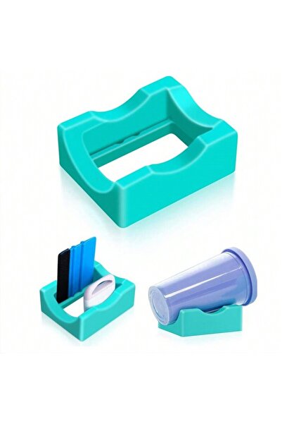 Choice blue 1pcs Silicone Cup Cradle for Tumblers with Built-in Slot, Vinyl D...
