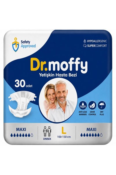 Dr. Moffy Yetişkin Hasta Bezi Large 30 Adet