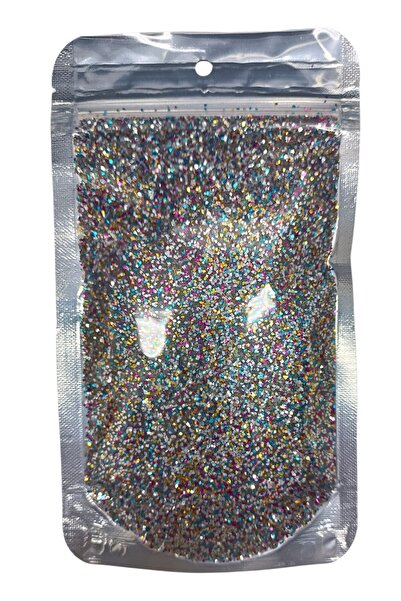 CANERLER 1 Kg Lazer Halografik Çok Renkli Toz Sim Mum Epoksi Boya Dekor Tırna...