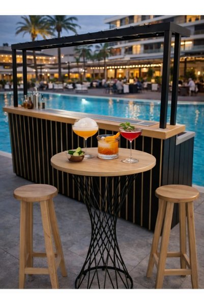 SÖNMEZ HOTEL EKİPMANLARI SANDELYE -BAR TABURESI 2 LI SET