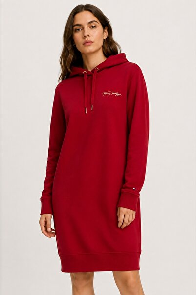 Tommy Hilfiger فستان مريح بغطاء للرأس - الطول