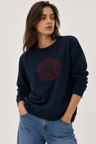 Tommy Hilfiger Regular Fit Embroidered Women's Sweatshirt