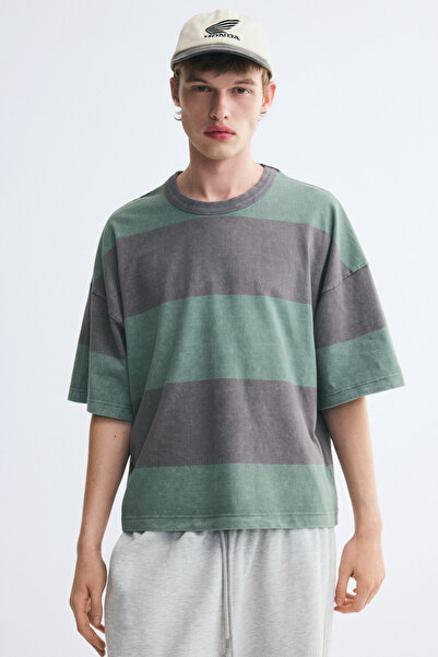 H&M Pamuklu Boxy Tişört Oversized Fit