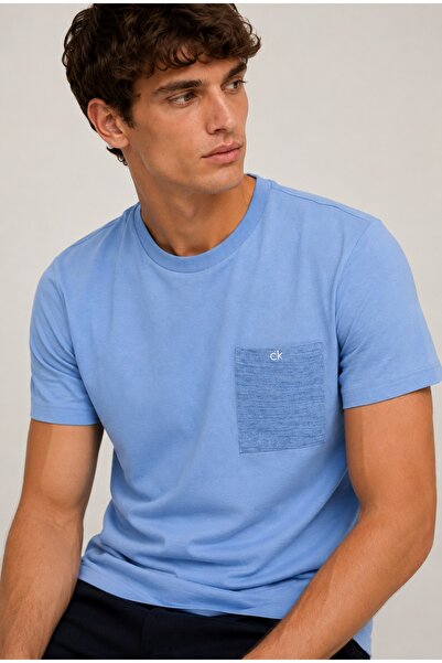 Calvin Klein Men's Regular Fit Cotton T-shirt - Ck Pocket K10k 105170