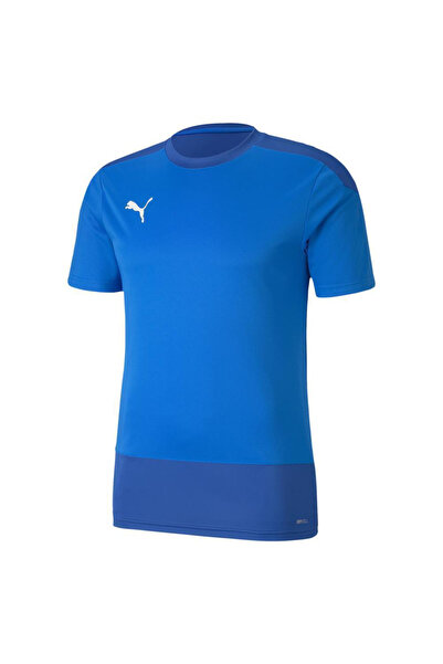 Puma Tricou albastru de fotbal pentru bărbați Goal 2365648202
