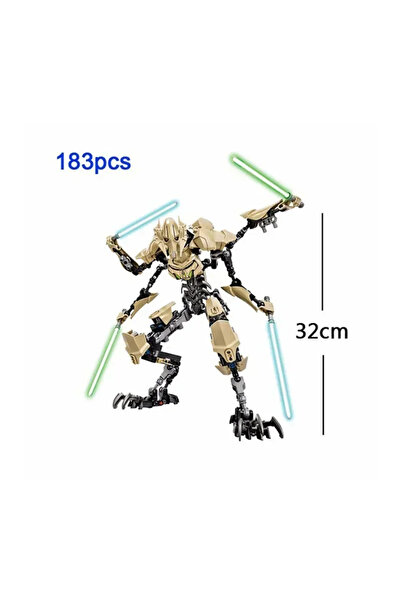 Choice A 183pcs KSZ714 Action Figure Assembly Toy Anime Robot With Lightsaber...