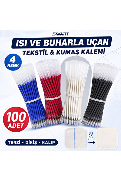 Swart Singer Zetina ısı ve buhar ile uçan tekstil ve kumaş kalemi 4 renk 100 ...