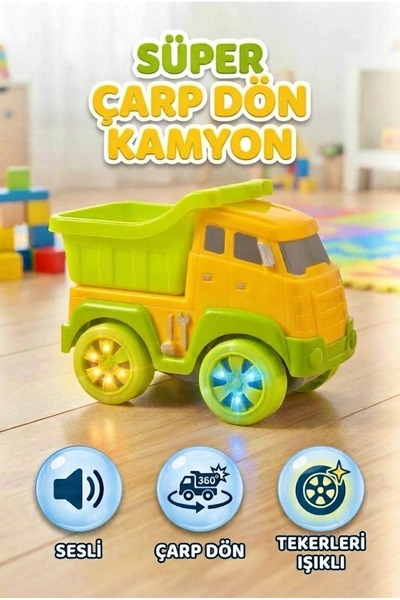Tıfıl Toys Işıklı ve Müzikli Çarp-dön Kamyon FAB.PA88
