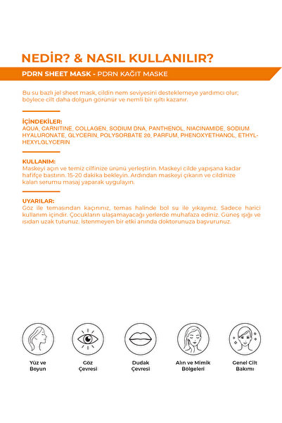 KOREACO PDRN Sheet Mask | Dolgun ve Canlı Cilt Görünümüne Yardımcı Maske