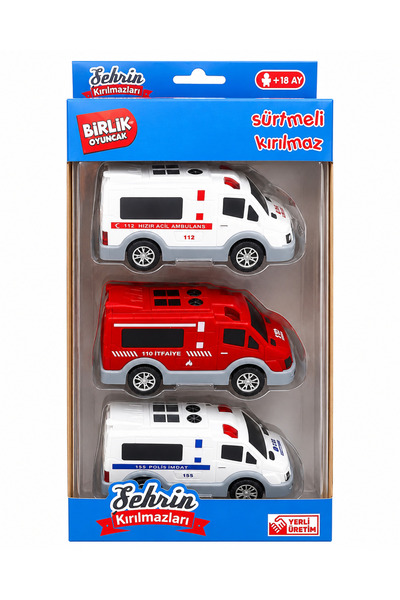 Birlik Oyuncak 3 Lü Minibüs Serisi URT004-11