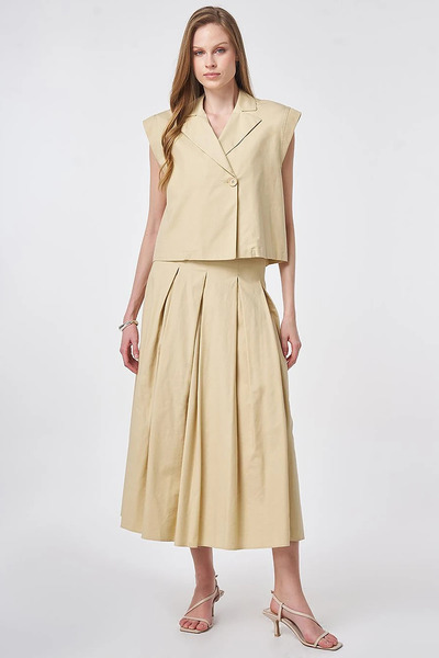 Kayra Vest Suit Light Yellow