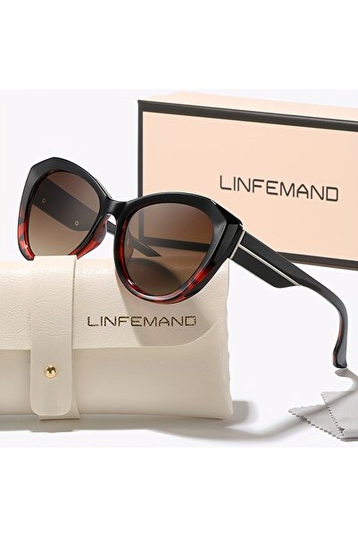 Choice3 Black leopard tea Linfeband trendy cat eye glasses fashion retro wome...