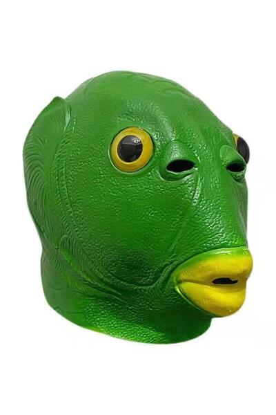 Choice6 Only Green Mark Cospaly Green Fish headed Monster Mask Murloc Hair Ma...