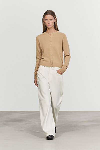Massimo Dutti %100 kaşmir kısa triko hırka