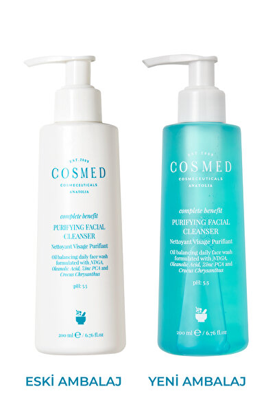 COSMED Arındırıcı - Dengeleyici Yüz Temizleme Jeli/Complete Benefit PURIFYING FACIAL CLEANSER 200ML