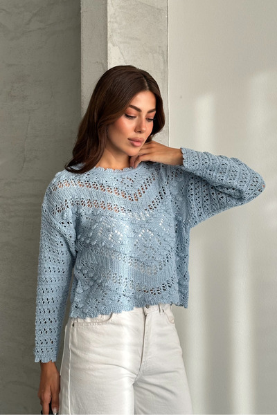 macharel jeans Γυναικείο Πλεκτό Εποχιακό Πλεκτό με Ανάγλυφο Μοτίβο